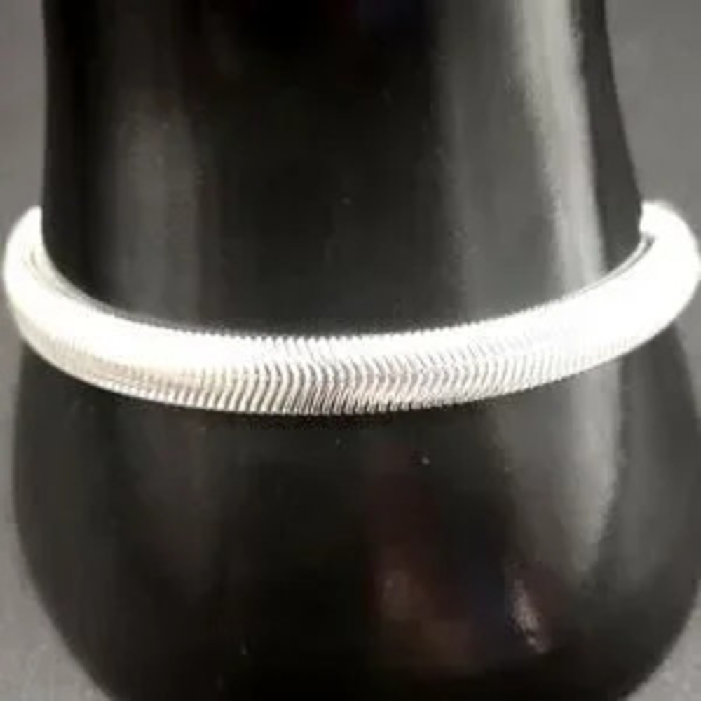 925 Sterling Silver Snake Chain Bracelet 6mm. x 8 in. Anniversary Birthday Gift